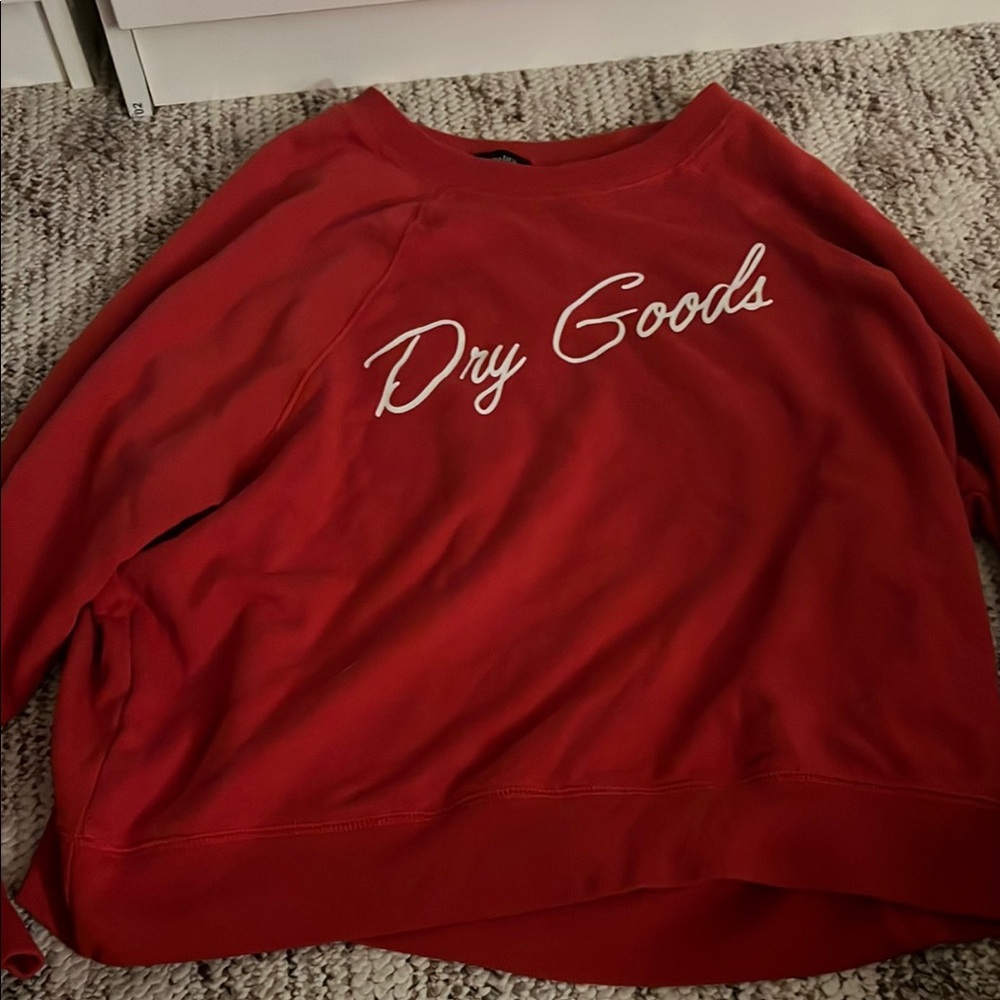Dry Goods Red Crew Neck Sweater
